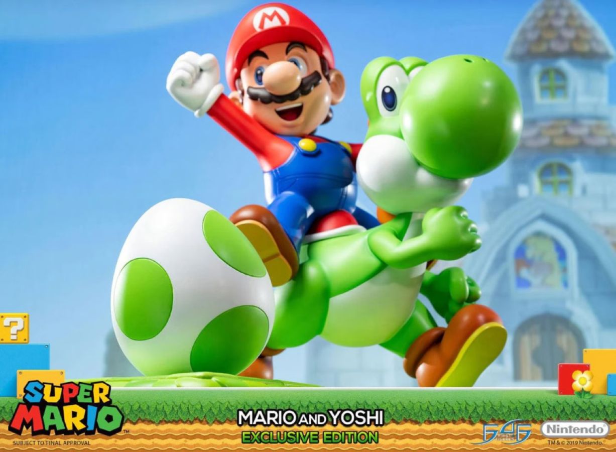 Super Mario - Mario And Yoshi (Exclusive Edition) 19" Statue