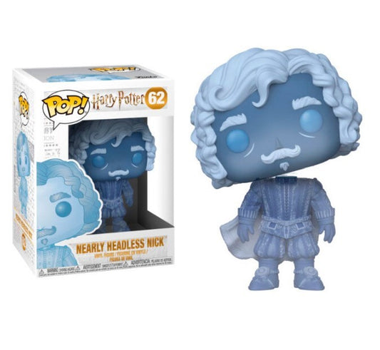 Harry Potter - Nearly Headless Nick Blue Translucent US Exclusive Pop! Vinyl #62