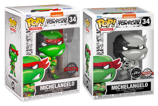 Teenage Mutant Ninja Turtles (comics) - Michelangelo US Exclusive Pop! Vinyl Chase Bundle