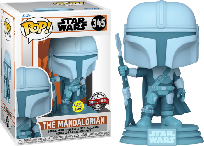 Star Wars: The Mandalorian - Mandalorian Hologram Glow US Exclusive Pop! Vinyl