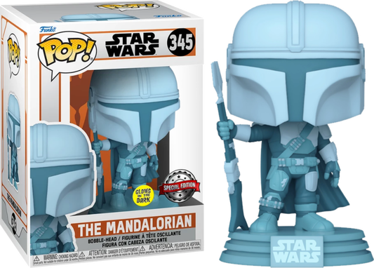 Star Wars: The Mandalorian - Mandalorian Hologram Glow US Exclusive Pop! Vinyl