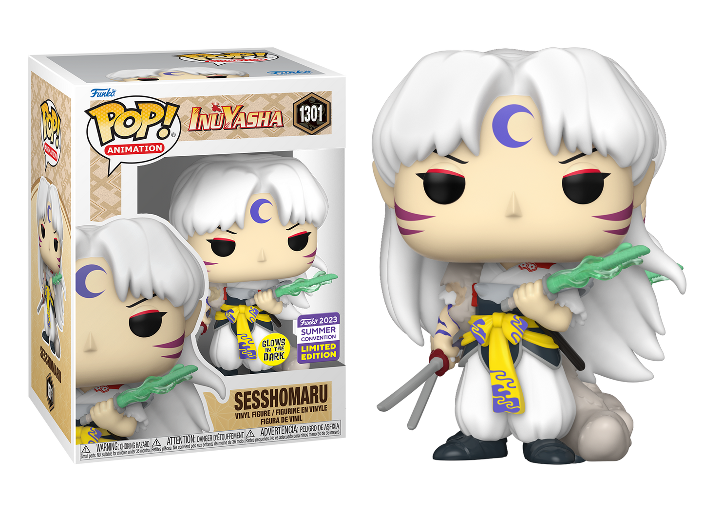 InuYasha - Sesshomaru Glow in the Dark SDCC 2023 Summer Convention Exclusive Pop! Vinyl