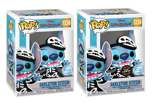 Lilo and Stitch - Skeleton Stitch US Exclusive Pop! Vinyl Chase Bundle