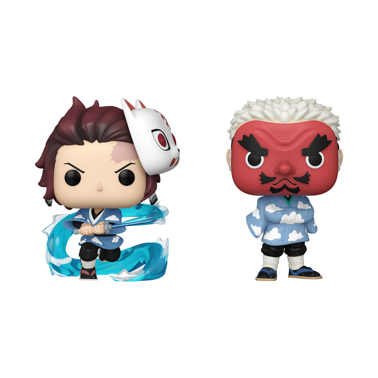 Demon Slayer - Tanjiro Kamado & Sakonji Urokodaki SDCC 2023 Summer Convention Exclusive 2-Pack Pop! Vinyl