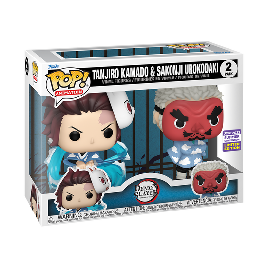 Funko Pop! Demon Slayer: Tanjiro Kamado Sakonji and Urokodaki (Summer Funko Pop! Demon Slayer: Tanjiro Kamado Sakonji and Urokodaki (Summer