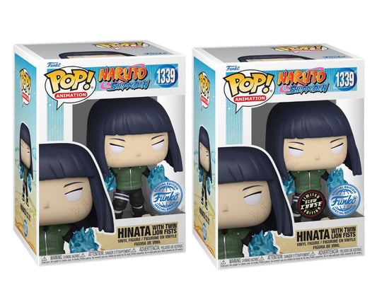 Naruto - Hinata with Twin Lion Fists US Exclusive Pop! Vinyl Chase Bundle