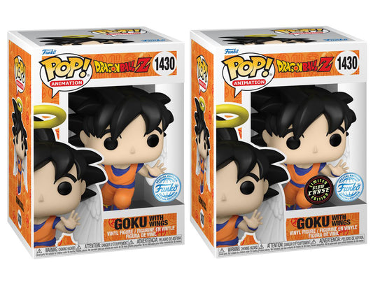 Dragonball Z - Angel Goku with Wings US Exclusive Pop! Vinyl Chase Bundle