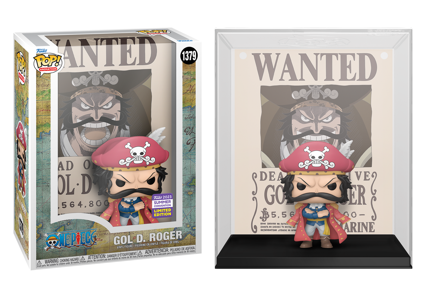 One Piece - Gol D. Roger (Wanted Poster) SDCC 2023 Summer Convention Exclusive Pop! Poster #1379