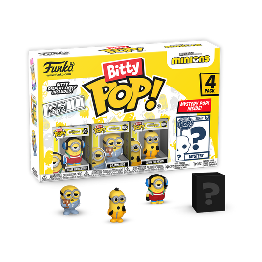 Minions - Roller Skating Stuart Bitty Pop! 4-Pack