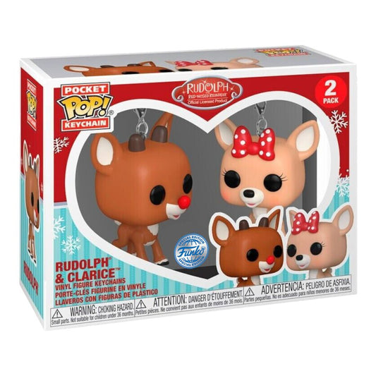 Rudolph - Rudolph & Clarice US Exclusive Pop! Keychain 2-Pack