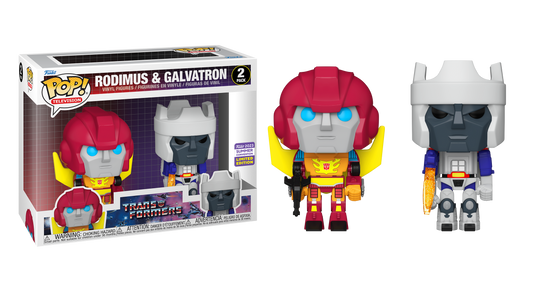 Transformers - Rodimus & Galvatron SDCC 2023 Summer Convention Exclusive 2-Pack Pop! Vinyl