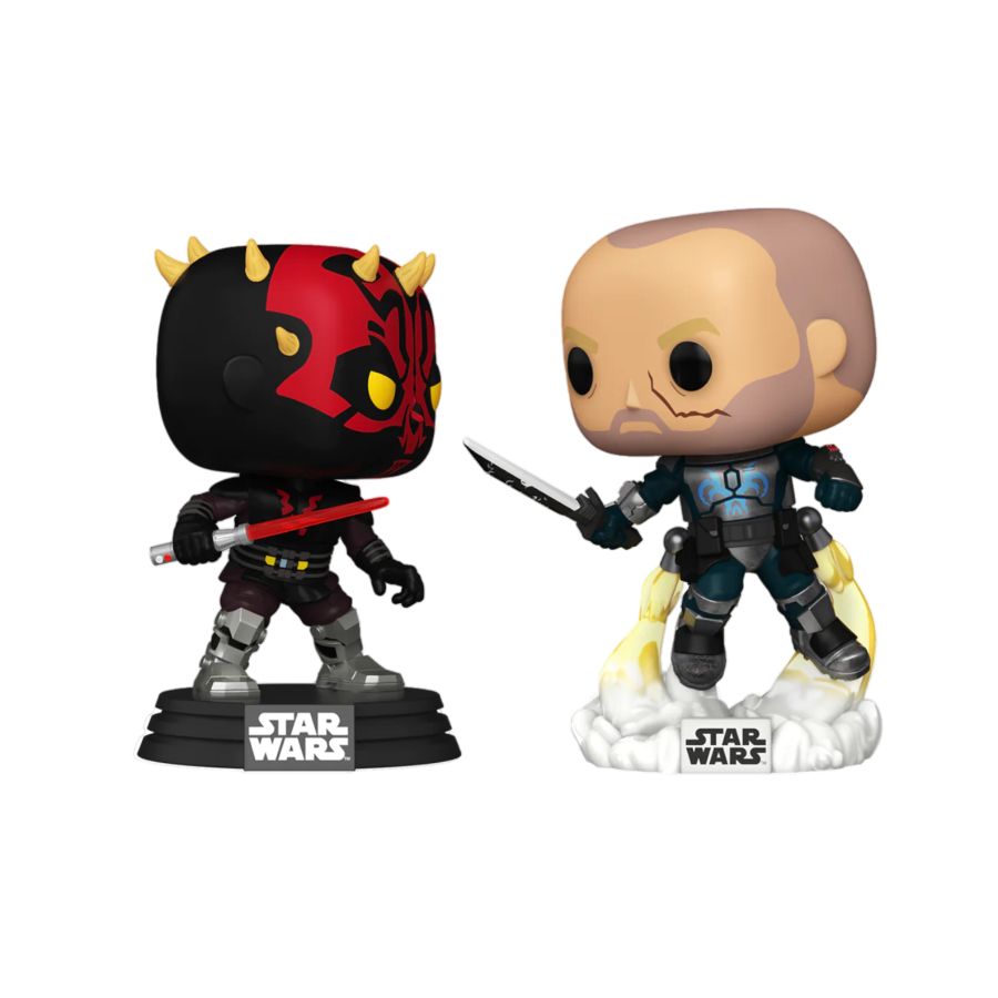 Star Wars: Clone Wars - Darth Maul Vs Pre Vizsla Pop! 2-Pack