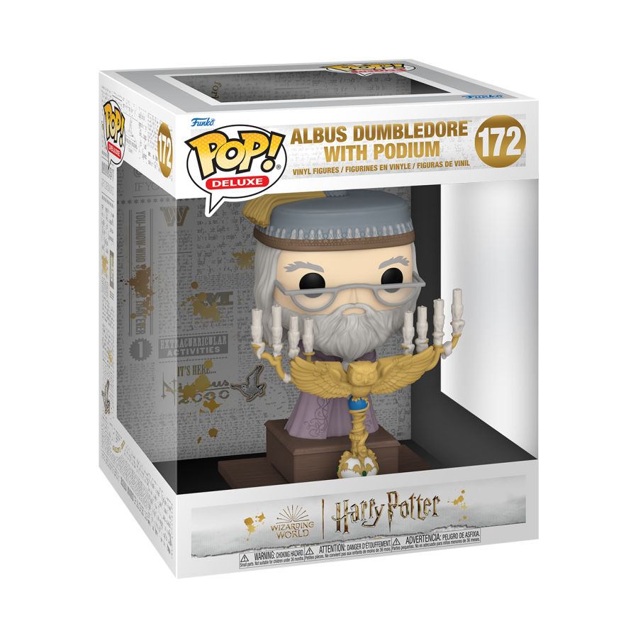 Harry Potter - Dumbledore with Podium Pop! Deluxe