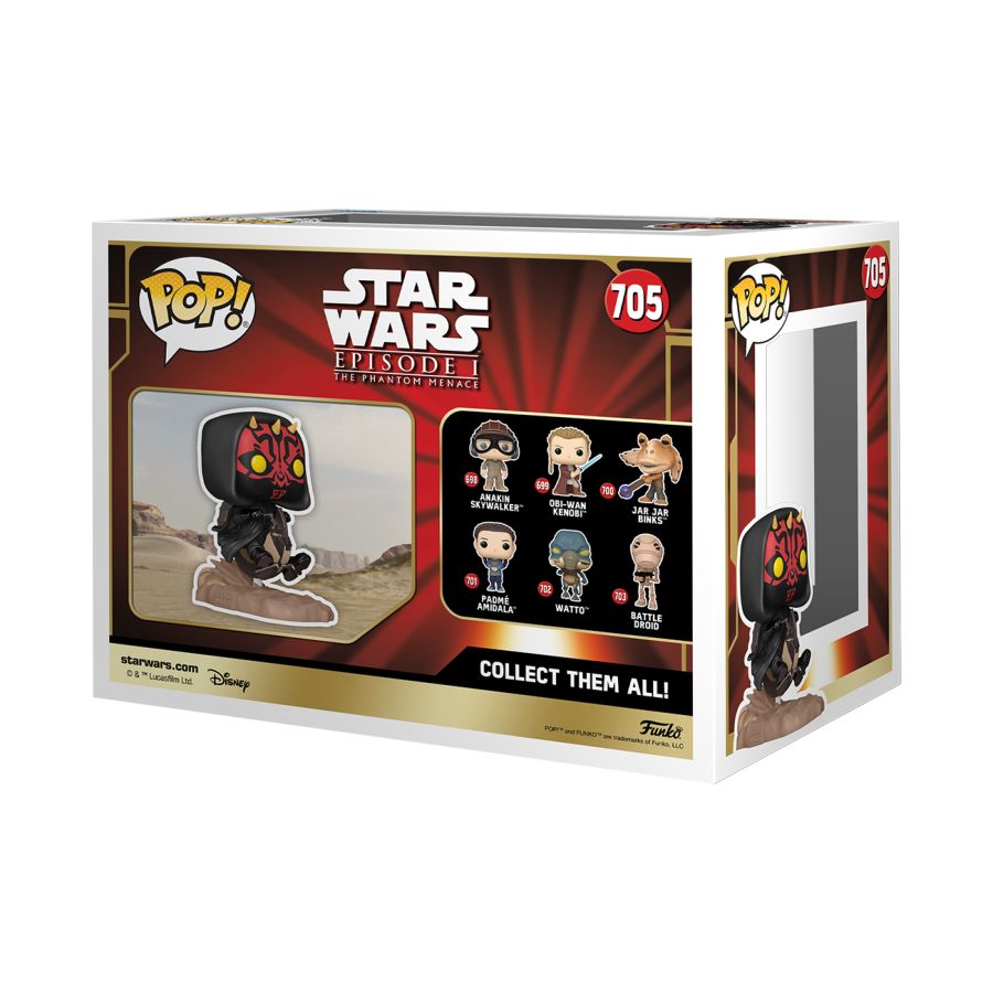 Star Wars: Phantom Menace 25th Anniversary - Darth Maul on Bloodfin Pop! Ride