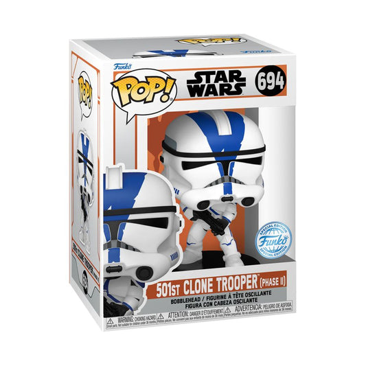 Star Wars: The Mandalorian - 501st Clone Trooper (Phase II) US Exclusive Pop! Vinyl