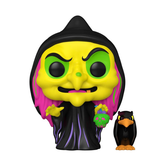 Snow White (1937) - Disguised Evil Queen (with Raven) US Exclusive Blacklight Pop! Vinyl