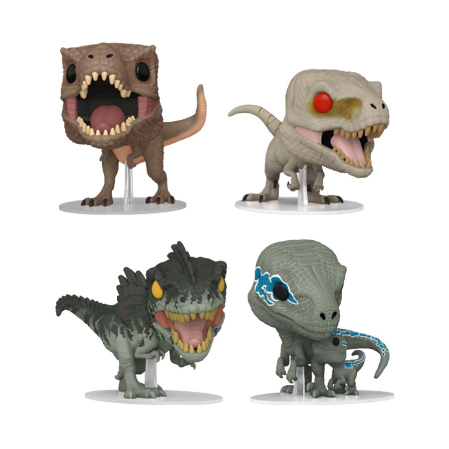 Jurassic World 3 - US Exclusive Pop! 4-Pack