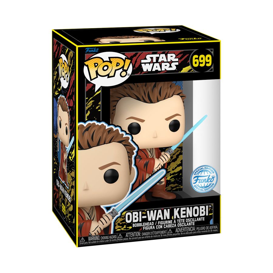 Star Wars: Phantom Menace 25th Anniversary - Obi-Wan Kenobi US Exclusive Retro Pop! Vinyl