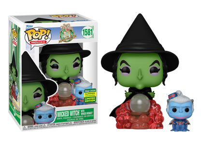 Wizard of Oz - Wicked Witch with Winged Monkey 2024 SDCC US Exclusive Pop! Vinyl #1581