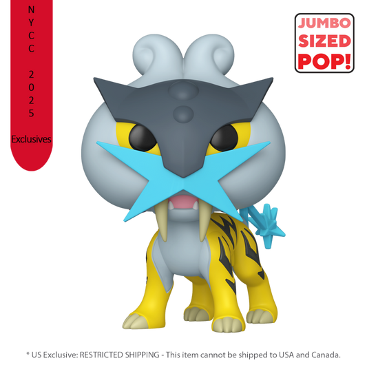 Pokemon - Raikou 10" Pop! Vinyl 2025 NYCC Exclusive
