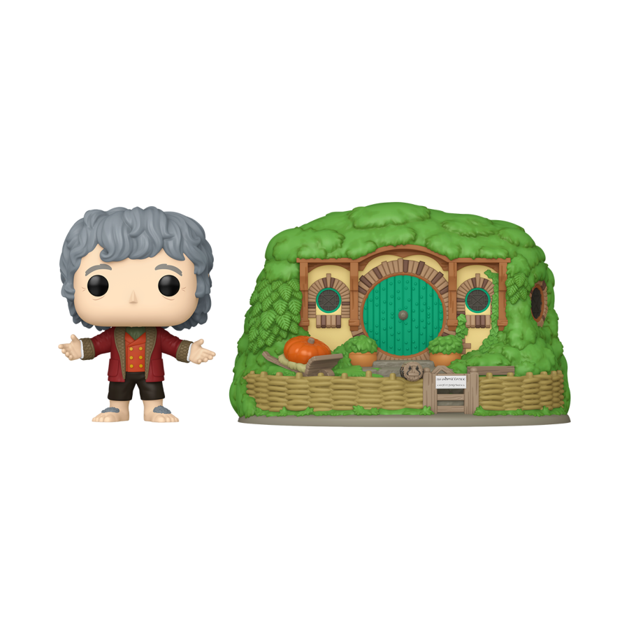 The Lord of the Rings Bilbo Baggins with BagEnd Pop! Town Ozzie