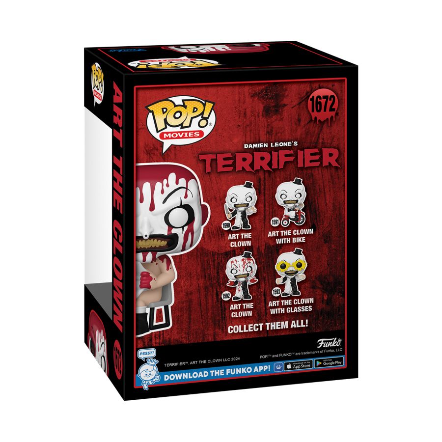 Terrifier - Art the Clown Sitting (Bloody) US Exclusive Pop