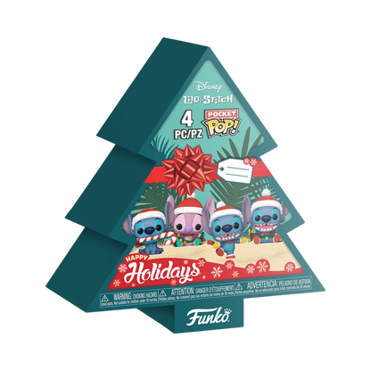 Lilo & Stitch - Holiday Tree Box Pocket Pop! 4-Pack
