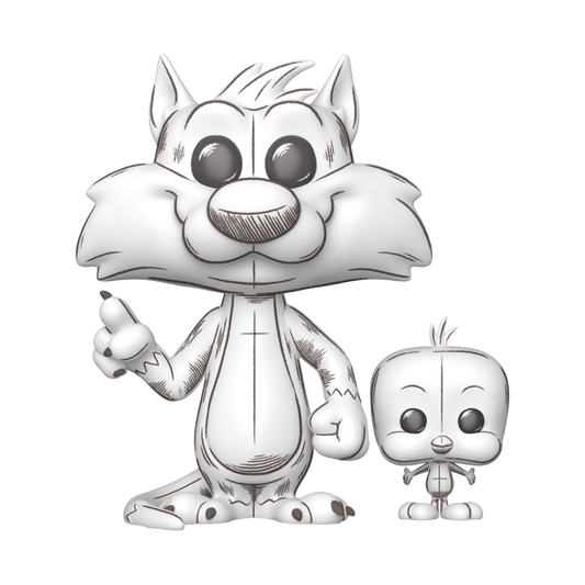 Looney Tunes: Sketched - Sylvester & Tweety Pop! Vinyl