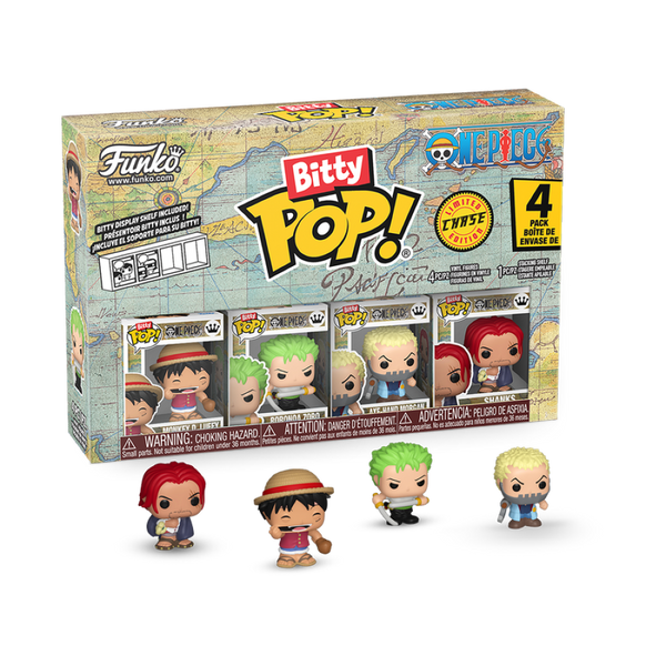 One Piece - Luffy Bitty Pop! 4-Pack | Ozzie Collectables