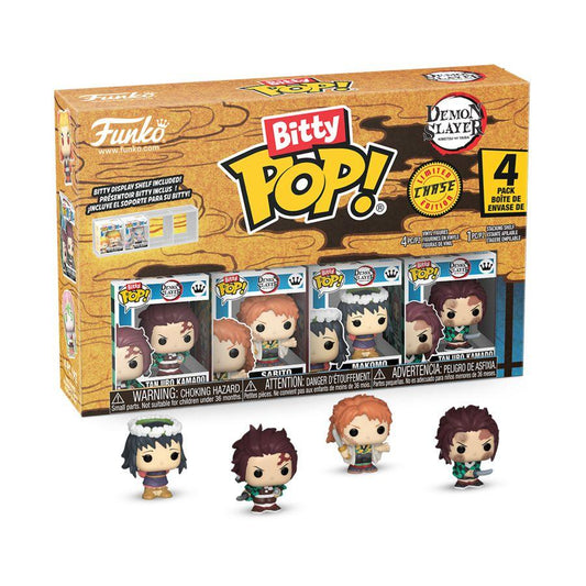 Demon Slayer - Tanjiro Bitty Pop! 4-Pack