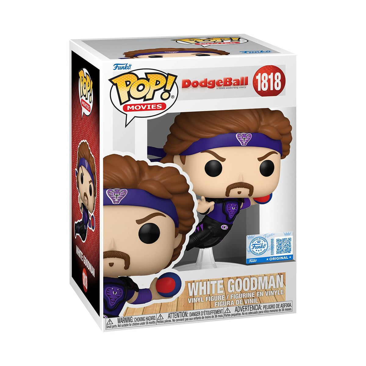Dodgeball - White Goodman (Jumping) Exclusive Pop! Vinyl