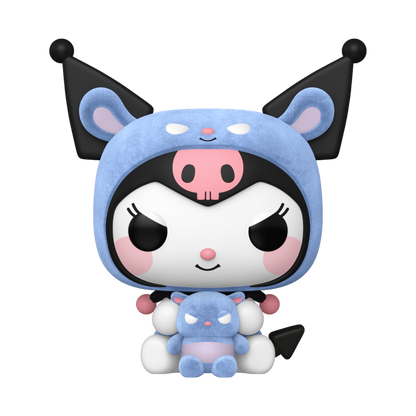 Hello Kitty - Kuromi as Baku Flocked Pop! Vinyl