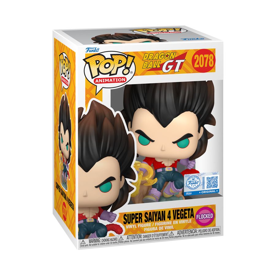Dragon Ball: GT - Super Saiyan 4 Vegeta US Exclusive Flocked Pop! Vinyl