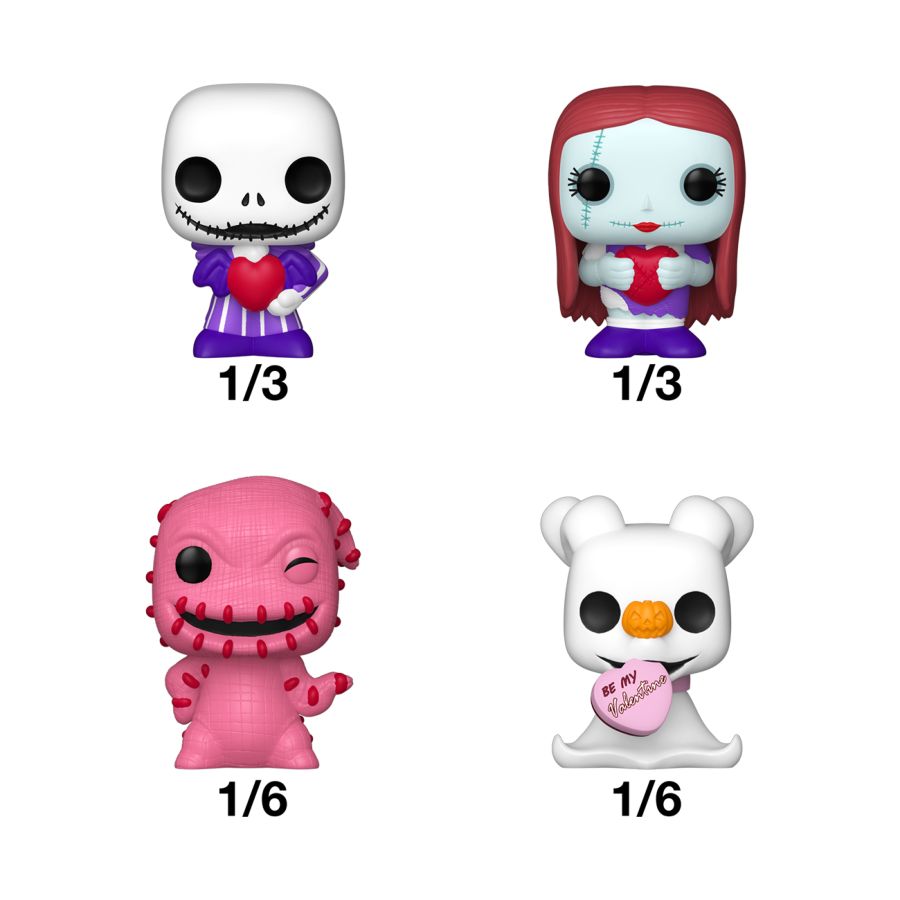 The Nightmare Before Christmas - Valentines Bitty Pop! Blind Bag Assortment (Display of 24)