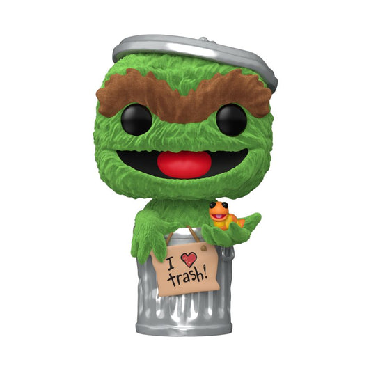 Sesame Street - Oscar the Grouch Flocked Pop! Vinyl