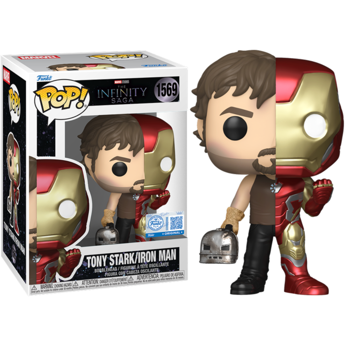 Marvel: Split - Tony Stark/Iron Man Pop!