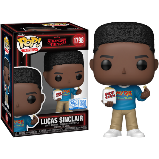 Stranger Things - Lucas Sinclair with Popcorn US Exclusive Pop! Vinyl