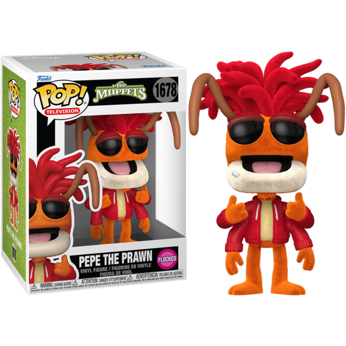 Muppets - Pepe the Prawn (Flocked) Pop! Vinyl