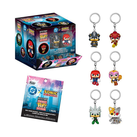 Justice League America X Sonic the Hedgehog - Pop! Keychain Assortment (Display of 12)
