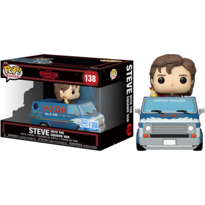Stranger Things - Steve with Squawk Van US Exclusive Pop! Ride
