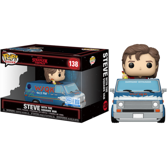 Stranger Things - Steve with Squawk Van US Exclusive Pop! Ride