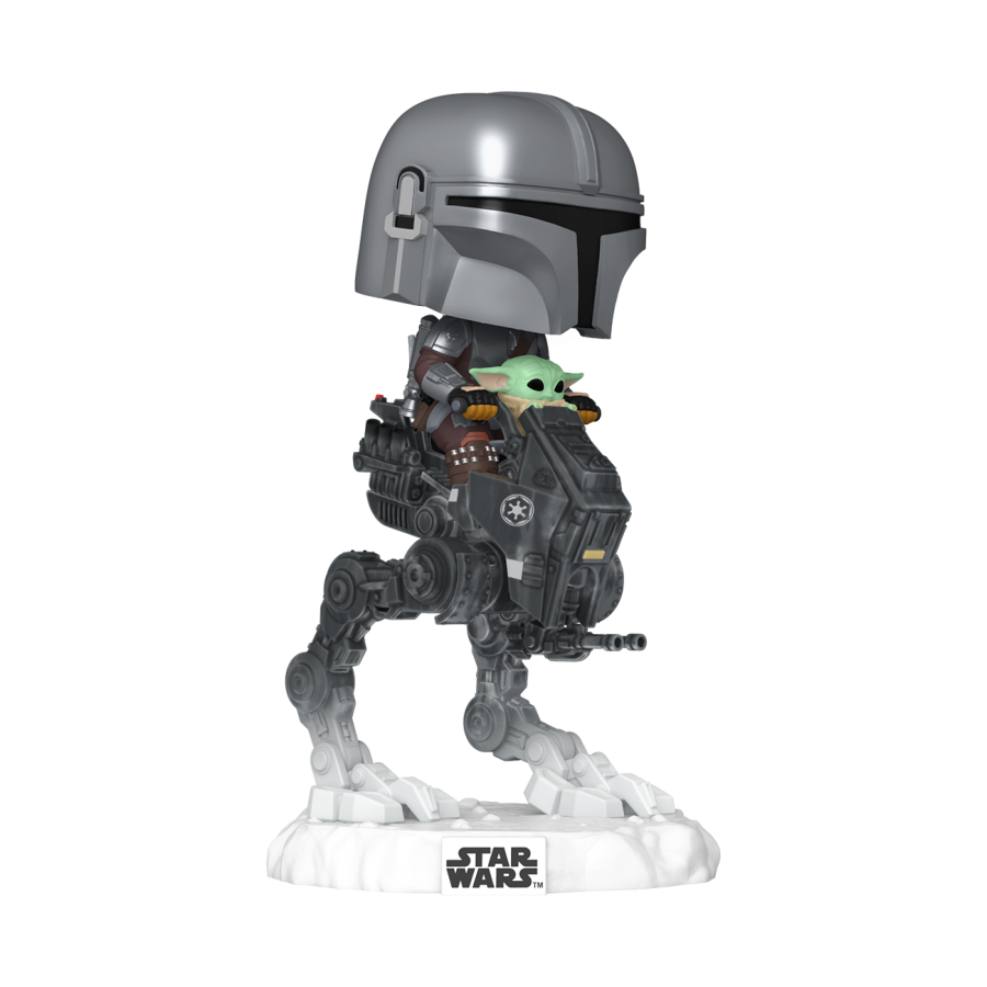 The Mandalorian & Grogu (2026) - The Mandalorian with Grogu in Imperial Remnant AT-RT Pop! Ride