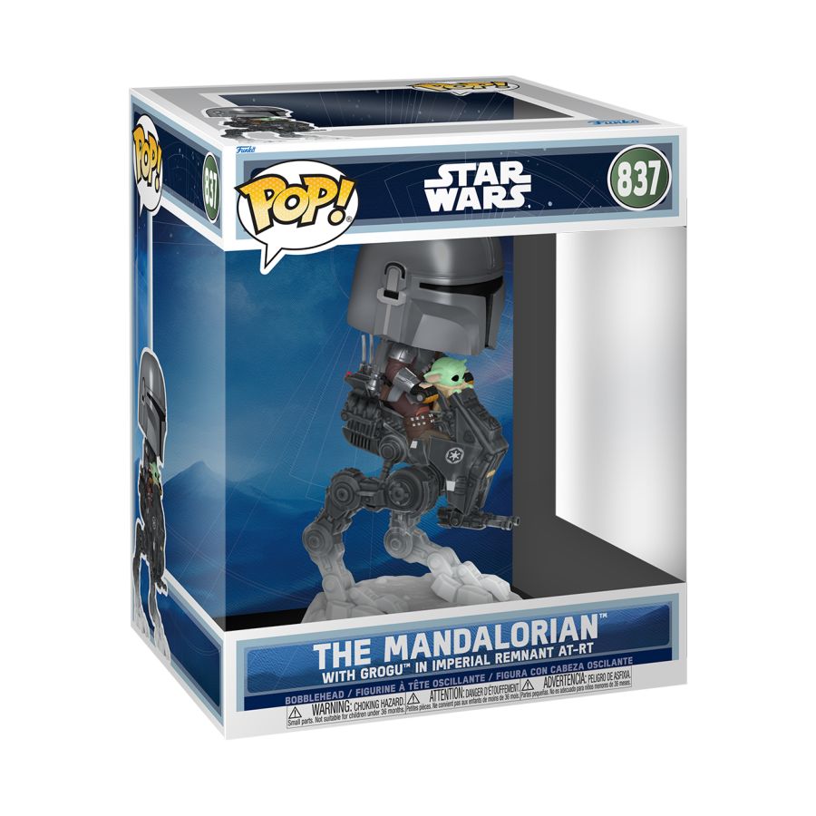 The Mandalorian & Grogu (2026) - The Mandalorian with Grogu in Imperial Remnant AT-RT Pop! Ride