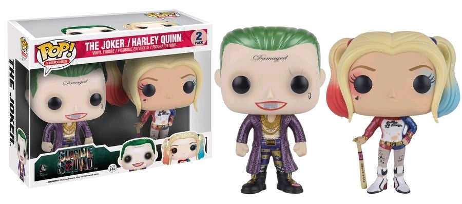 Suicide Squad - Metallic Joker & Harley Quinn Pop! Vinyl 2-Pack