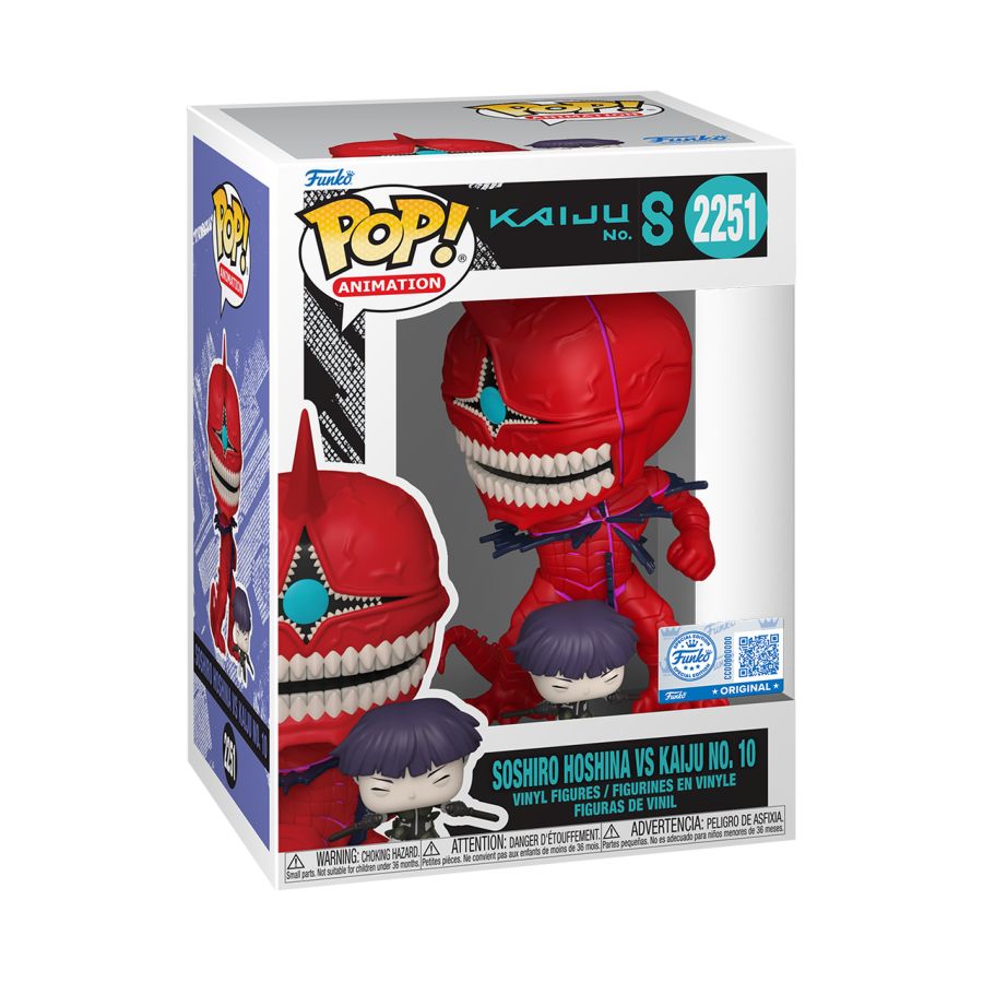 Kaiju No.8 - Soshiro Hoshina Vs Kaiju No.10 US Exclusive Pop! Vinyl