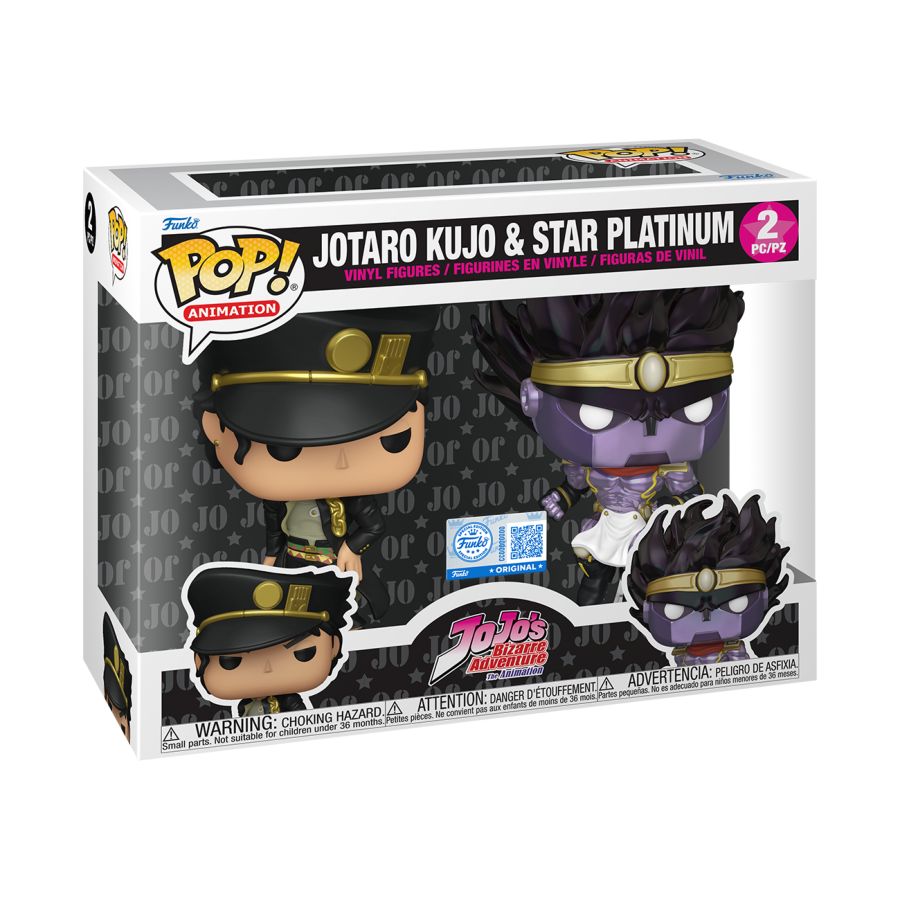 Jojo's Bizarre Adventure - Jotaro Kujo & Star Platinum US Exclusive Pop! Vinyl 2-Pack