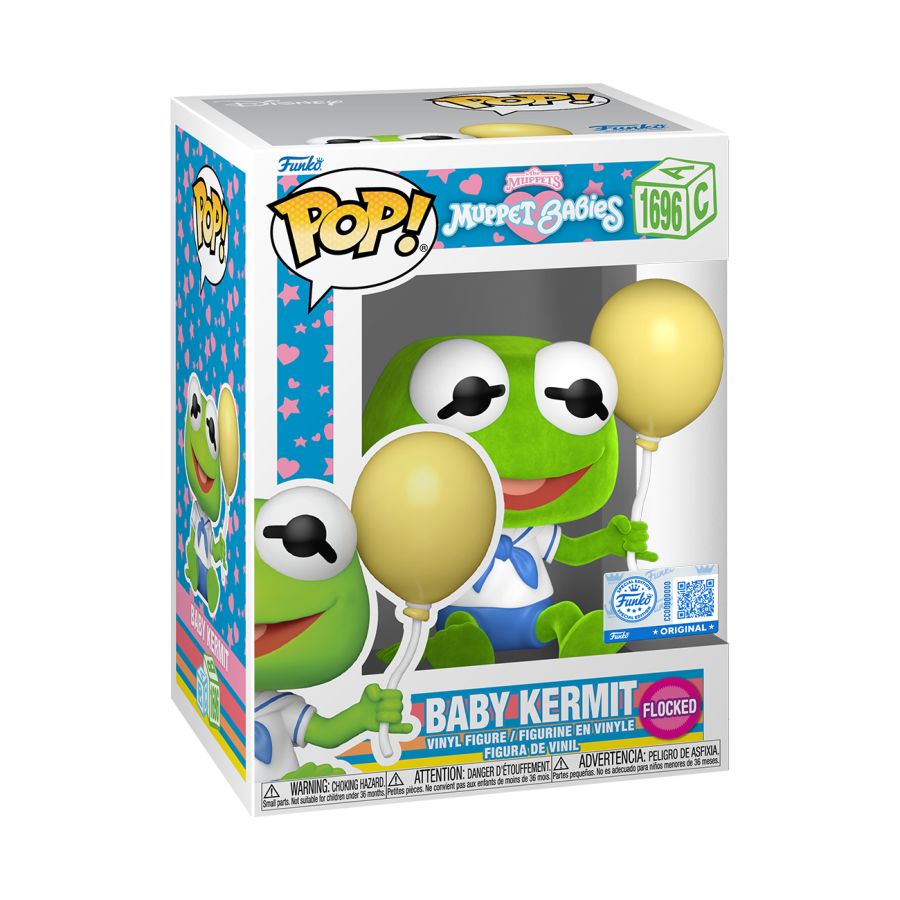 Muppets - Baby Kermit US Exclusive Flocked Pop! Vinyl
