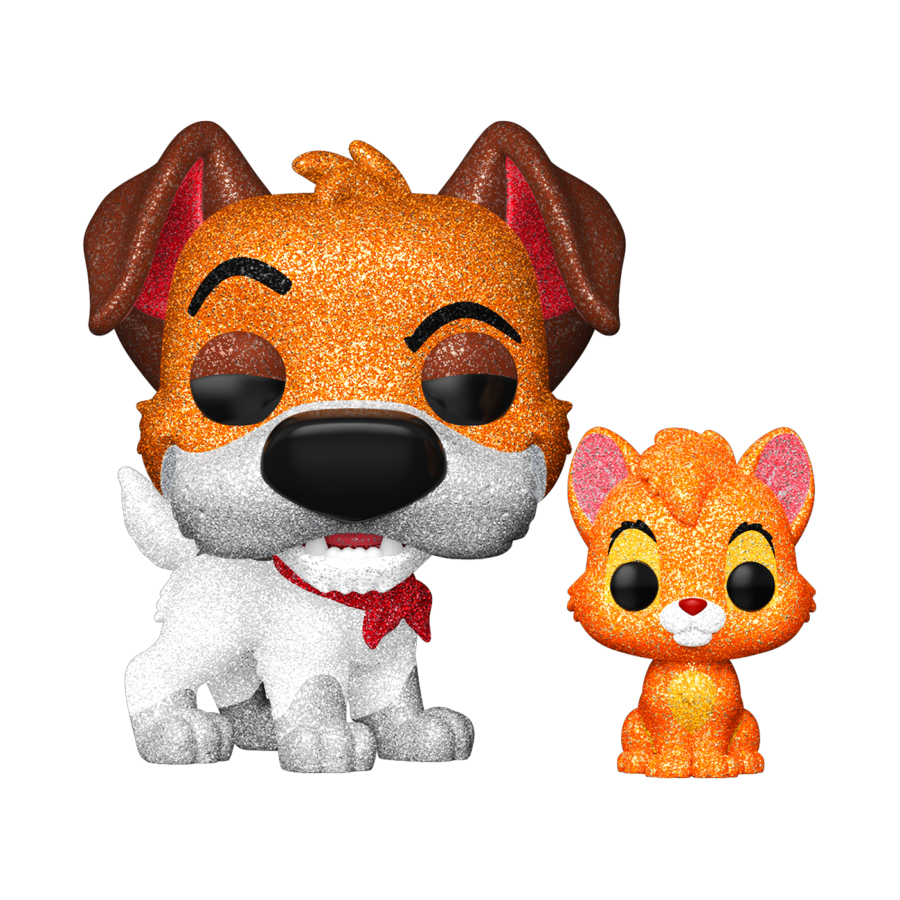 Oliver and Company (1988) - Dodger with Oliver US Exclusive Diamond Glitter Pop! Vinyl