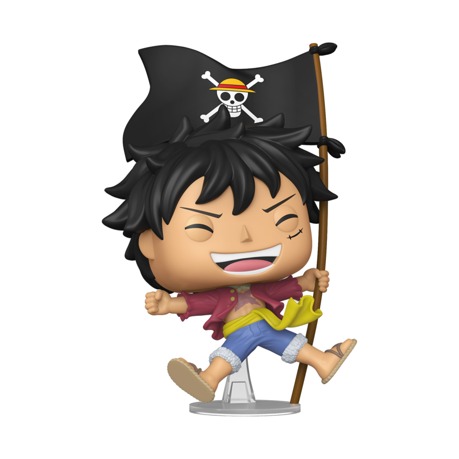 One Piece - Luffy D. Luffy (with Flag) US Exclusive Pop! Vinyl