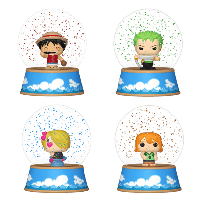 One Piece - Mini Glitter Snow Globes Assortment (Display of 12)